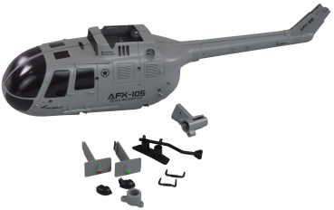 057-25319020 Rumpfteileset AMX-105 (BO105) GRAU